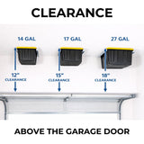 E-Z Garage Storage Tote Slide™ Pro — Overhead Ceiling Storage for 9 to 15 Totes