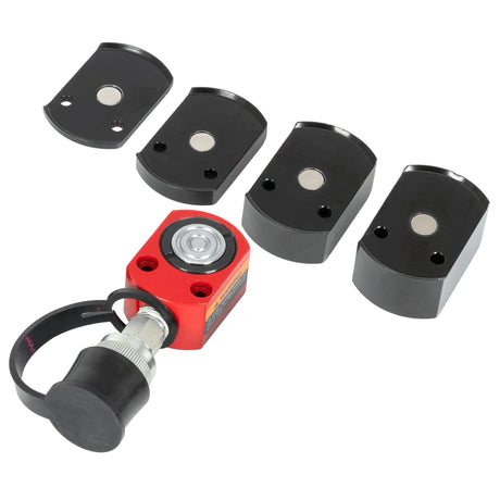 AFF 5-Ton Flat Body Ram Kit with Stackable Adapters for Confined Spaces