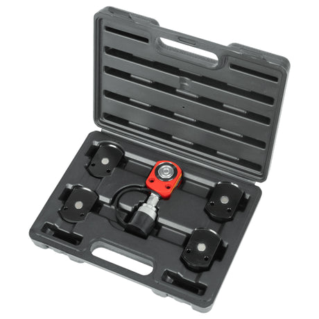 AFF 5-Ton Flat Body Ram Kit with Stackable Adapters for Confined Spaces