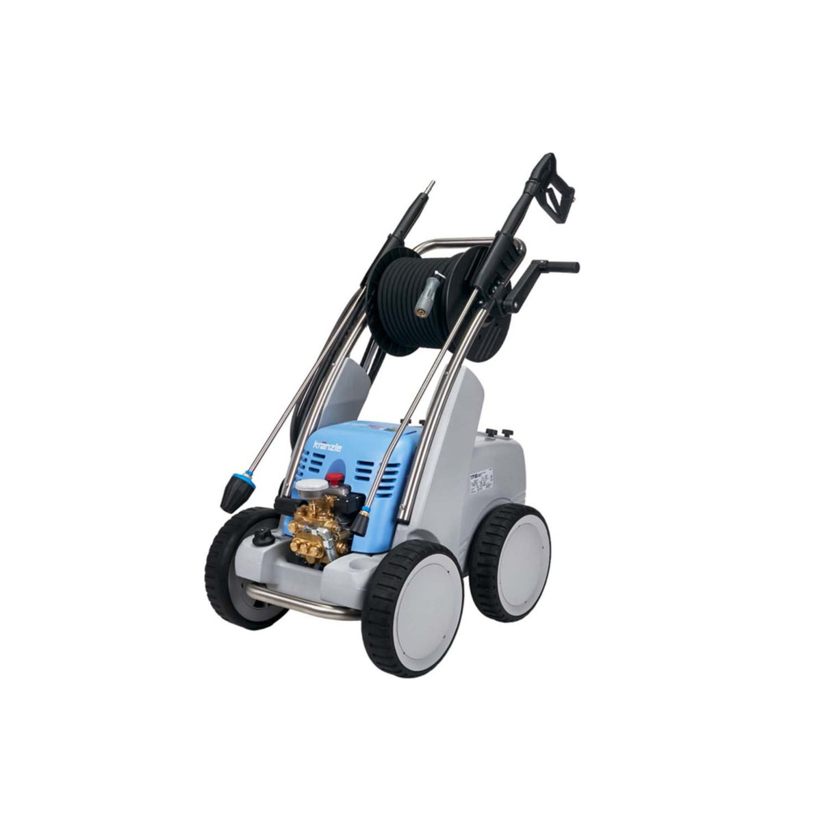 Kranzle K1200TST Industrial Electric Pressure Washer - 2400 PSI, 5.0 GPM with Total Stop System, Hose Reel & Industrial Pump