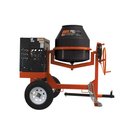 Brave Pro Gas Concrete Mixer 9 Cu Ft Poly Drum, Honda GX270