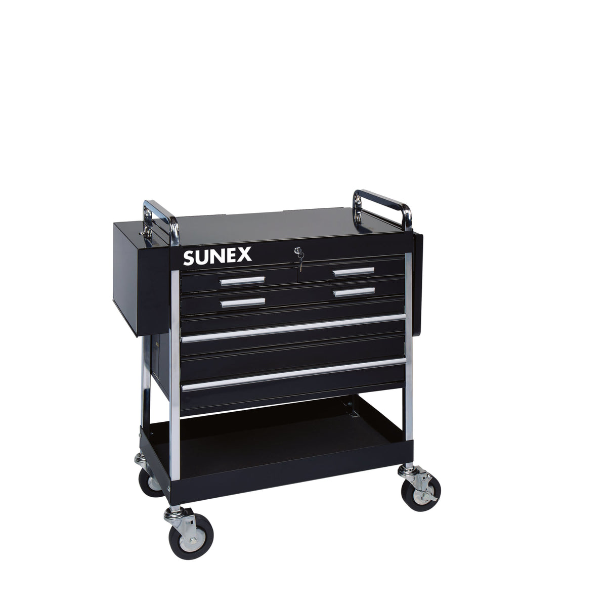 SUNEX Heavy Duty 5-Drawer Service Cart, 500 lb Capacity