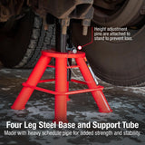 SUNEX 10-Ton Low Height Pin Type Jack Stands (Pair)