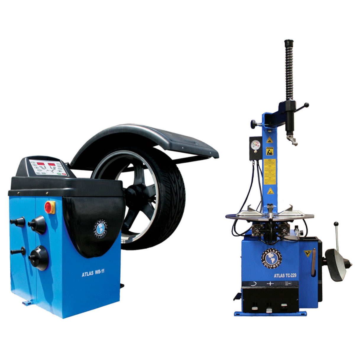 Atlas TC229 Tire Changer + WB11 Wheel Balancer Combo Package