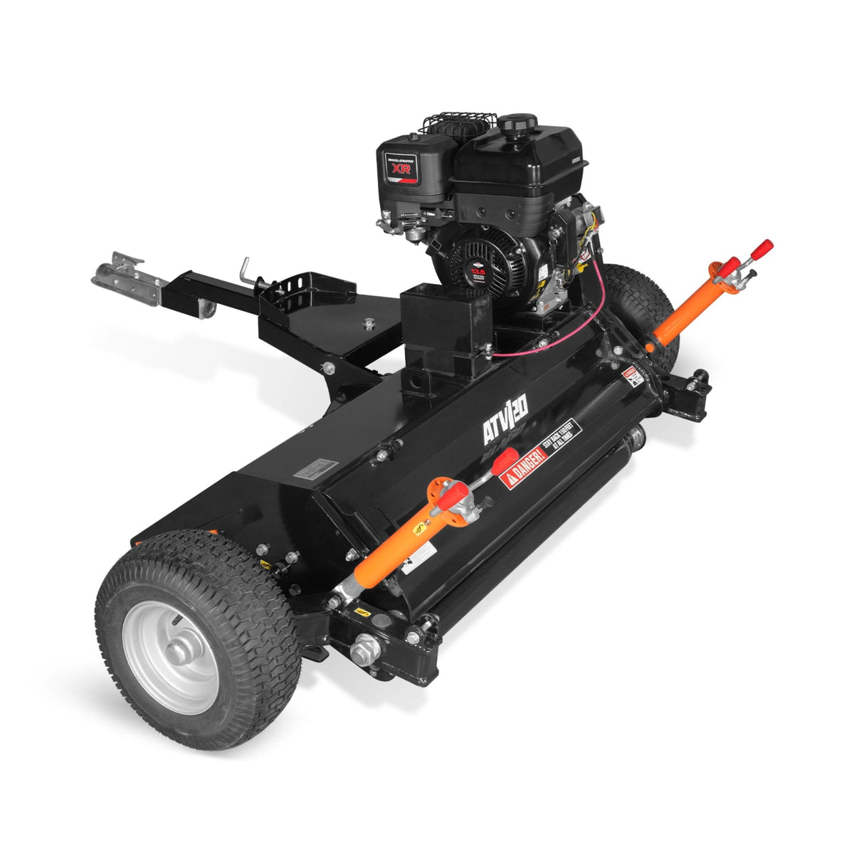 MechMaxx 48" Tow-Behind ATV Offset Flail Mower, B&S 13.5HP 420cc, E-Start