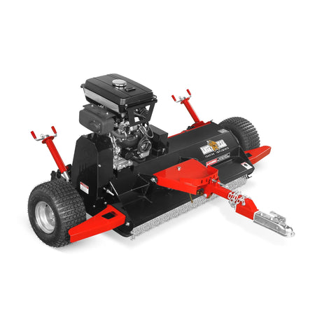 MechMaxx 55" Tow-Behind ATV Offset Flail Mower, 23HP 679cc Gas, E-Start