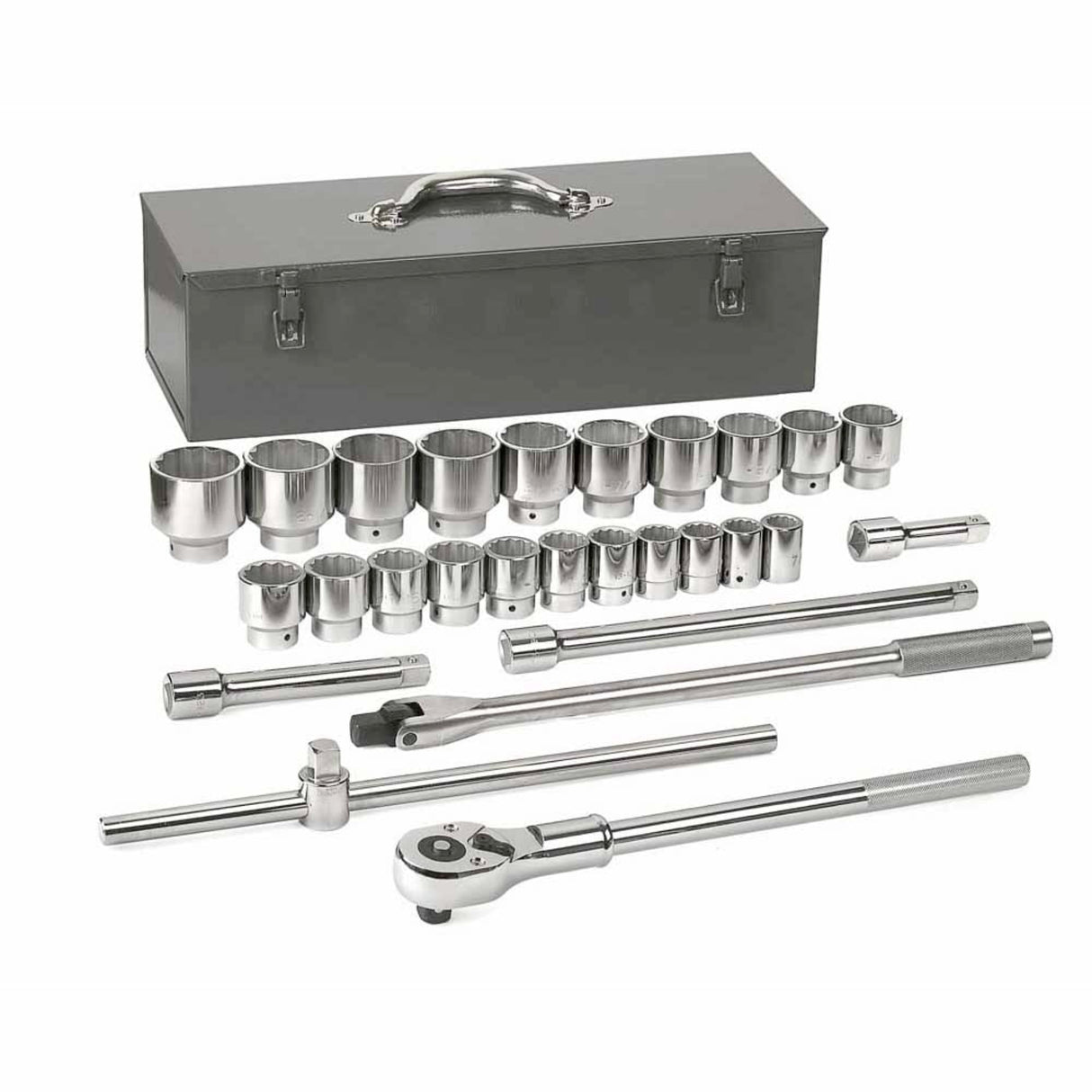 GearWrench 80880 27-Pc 3/4" Drive 12-Point SAE Socket Set — 7/8" to 2-3/8", Metal Case