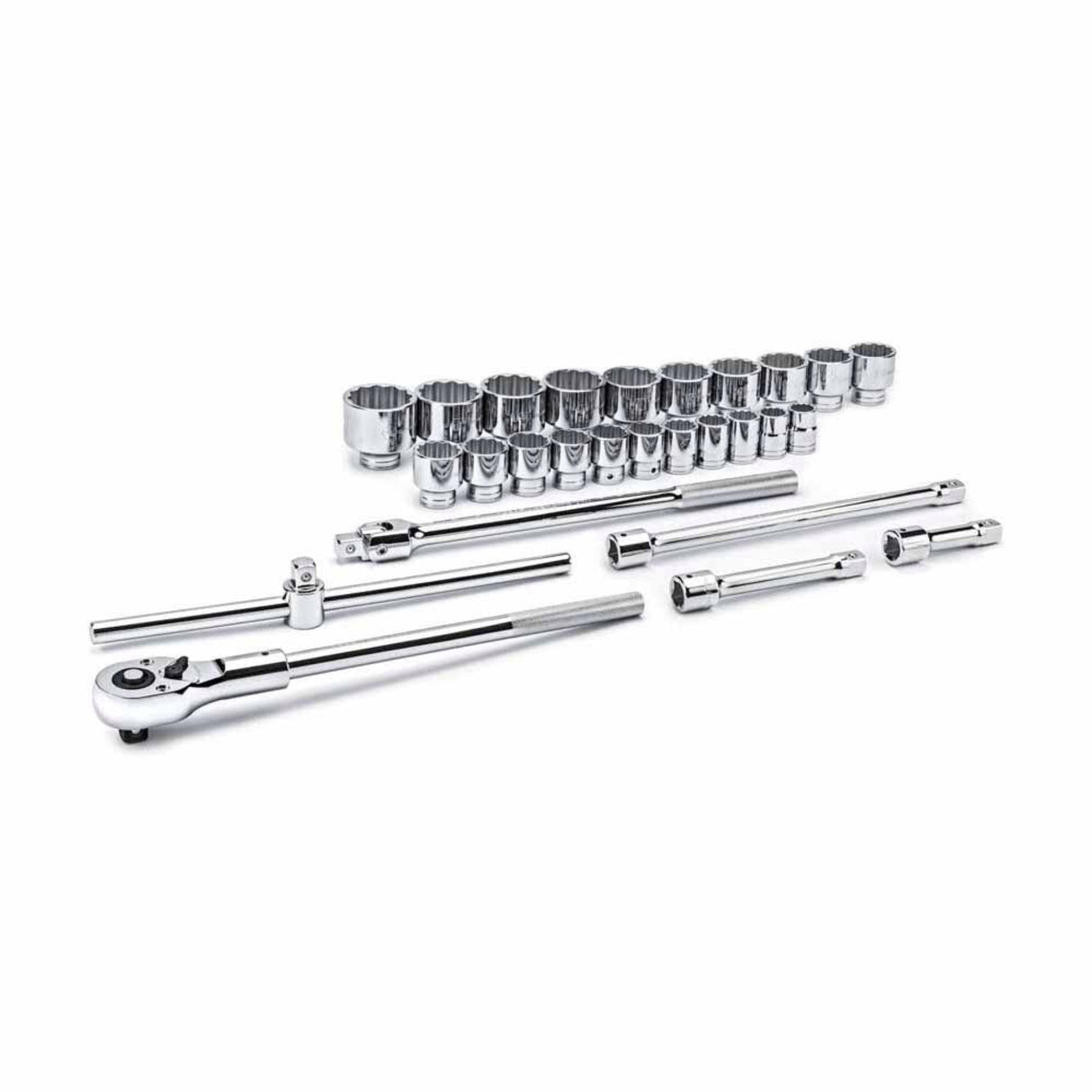 GearWrench 80880 27-Pc 3/4" Drive 12-Point SAE Socket Set — 7/8" to 2-3/8", Metal Case