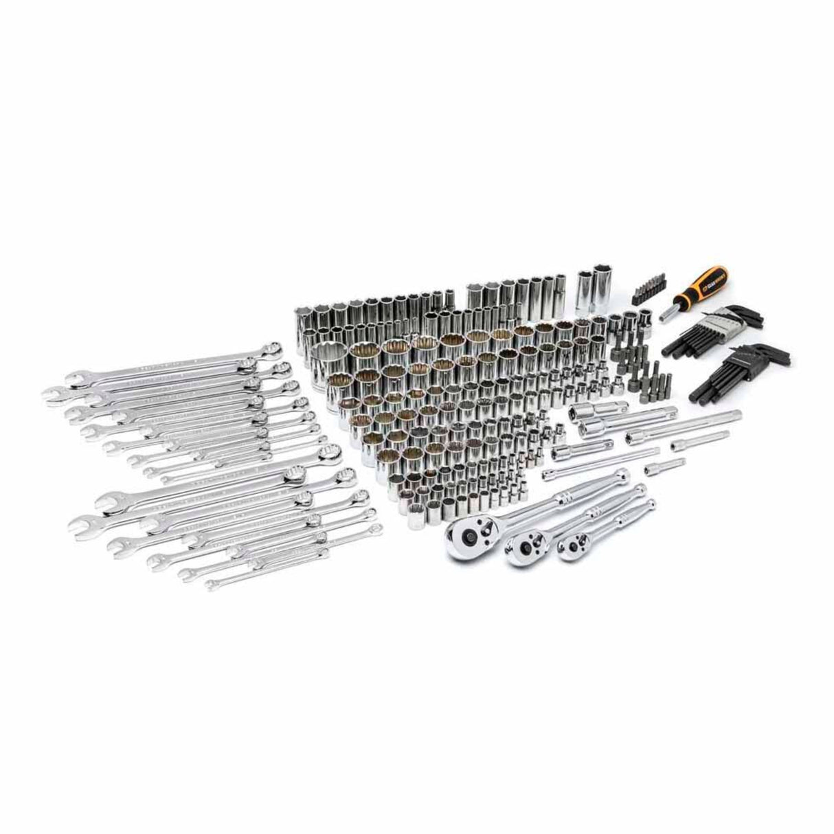 GearWrench 80942 239-Pc Mechanics Tool Set — 1/4", 3/8", 1/2" Drive, 3-Drawer Storage Box