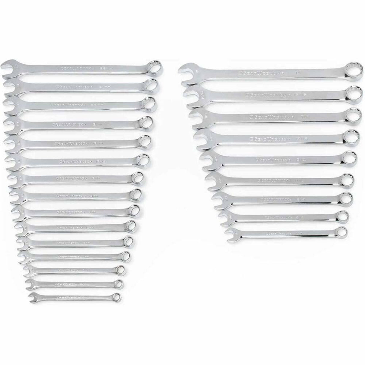 GearWrench 81900 24-Pc 12-Point Long Pattern Combination Wrench Set — SAE & Metric