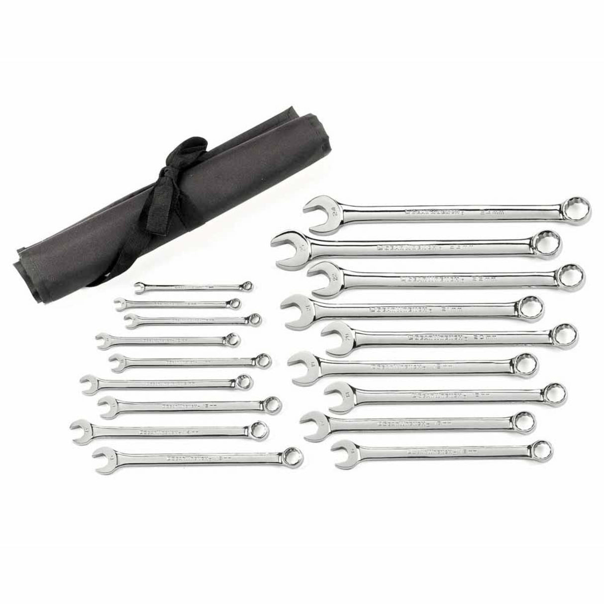 GearWrench 81917 18-Pc 12-Point Long Pattern Combination Wrench Set — SAE 1/4" to 1-1/4"