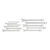 GearWrench 81934 11-Pc 12-Point Long Pattern Combination Wrench Set — SAE 3/8" to 1", Tool Roll