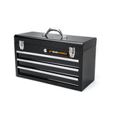 GearWrench 83151 20" 3-Drawer Steel Tool Box — Ball Bearing Slides, Keyed Lock