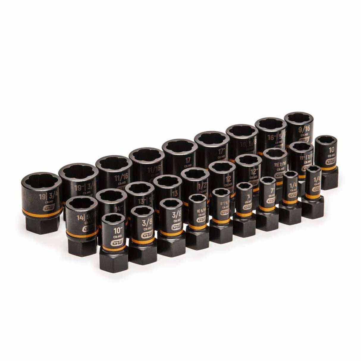 GearWrench 84784 28-Pc Bolt Biter Impact Extraction Socket Set — 1/4" & 3/8" Drive
