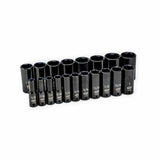 GearWrench 84934N 19-Pc 1/2" Drive 6-Point Deep SAE Impact Socket Set