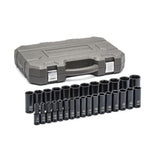 GearWrench 84935N 29-Pc 1/2" Drive 6-Point Deep Metric Impact Socket Set