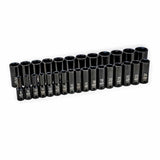 GearWrench 84935N 29-Pc 1/2" Drive 6-Point Deep Metric Impact Socket Set