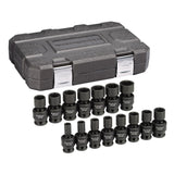 GearWrench 84939N 15-Pc 1/2" Drive 6-Point Universal Impact Socket Set — Metric