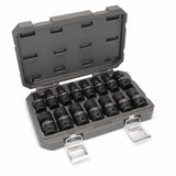 GearWrench 84939N 15-Pc 1/2" Drive 6-Point Universal Impact Socket Set — Metric