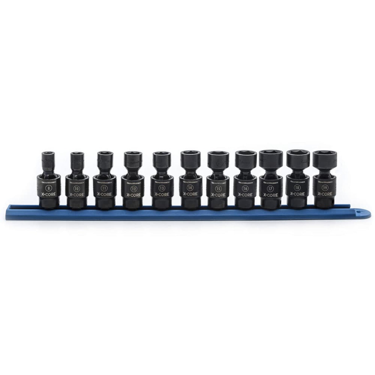 GearWrench 84975 11-Pc 3/8" Drive 6-Point X-Core Pinless Universal Impact Socket Set — Metric