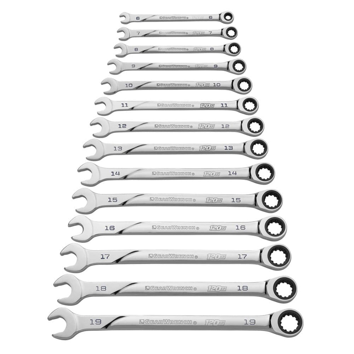 GearWrench 86426 14-Pc 120XP Universal Spline XL Ratcheting Wrench Set — Metric 6-19mm