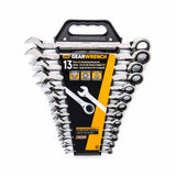 GearWrench 9312 13-Pc 72-Tooth 12-Point Ratcheting Combination Wrench Set — SAE