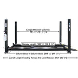 Atlas Apex 9 ALI Certified 9,000 lb 4-Post Lift