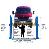 Atlas BP12000X 12,000 lb Baseplate 2-Post Lift