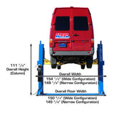 Atlas BP12000X 12,000 lb Baseplate 2-Post Lift