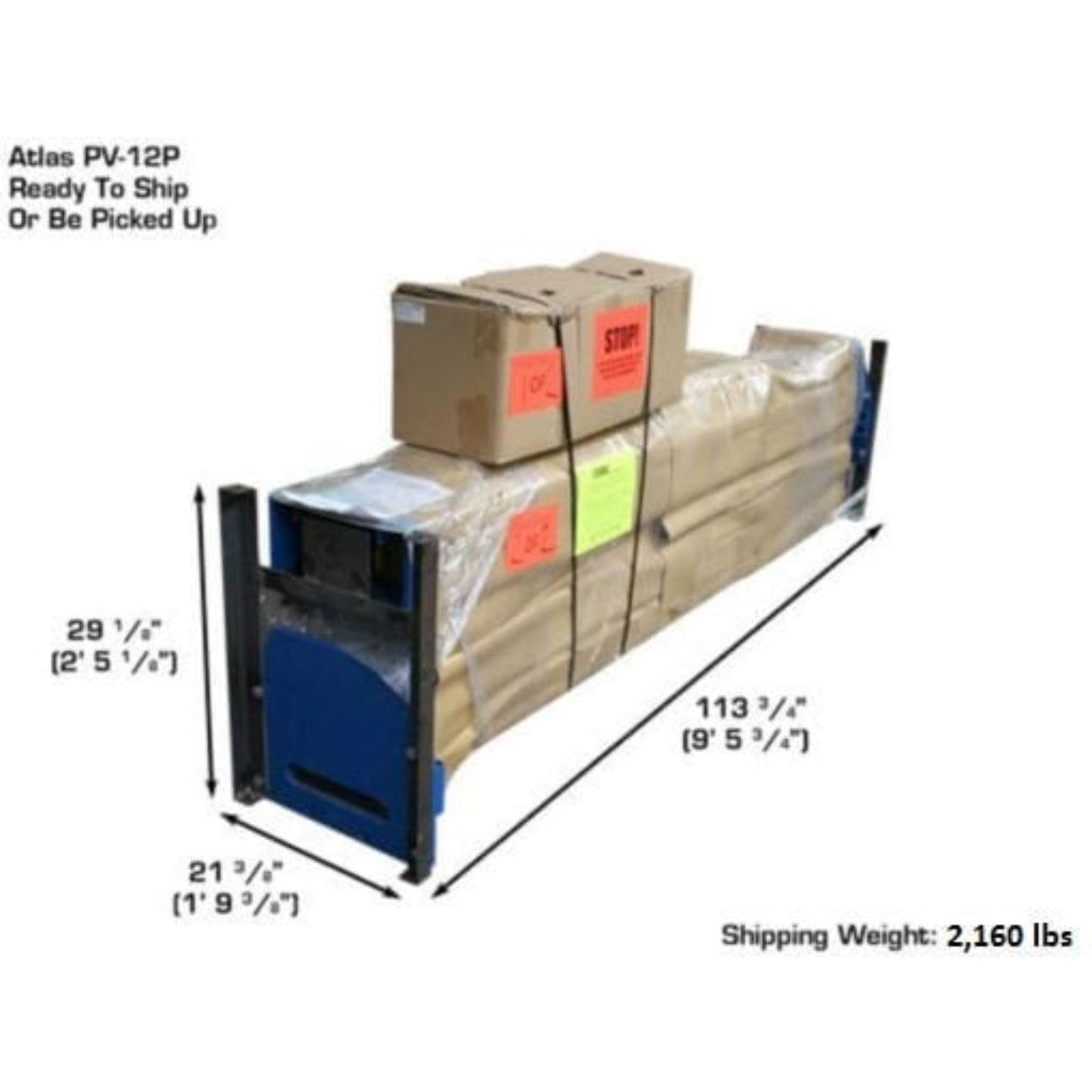 Atlas 12,000 lb. Heavy Duty 2-Post Lift w/ 3-Stage Arms