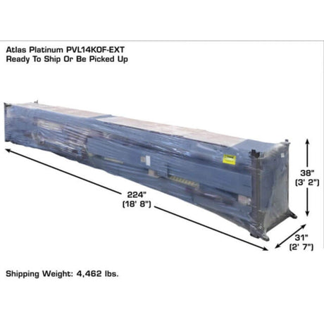Atlas Platinum PVL14OF-EXT ALI Certified Open Front Alignment 4-Post Lift