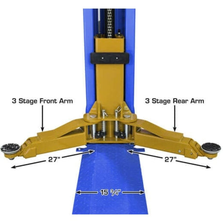 Atlas Platinum PVL9BP ALI Certified 9,000 lb Baseplate 2-Post Lift