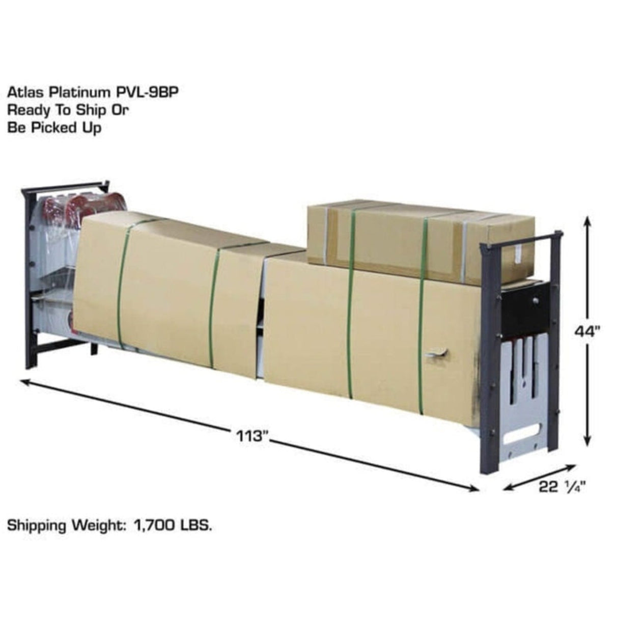 Atlas Platinum PVL9BP ALI Certified 9,000 lb Baseplate 2-Post Lift