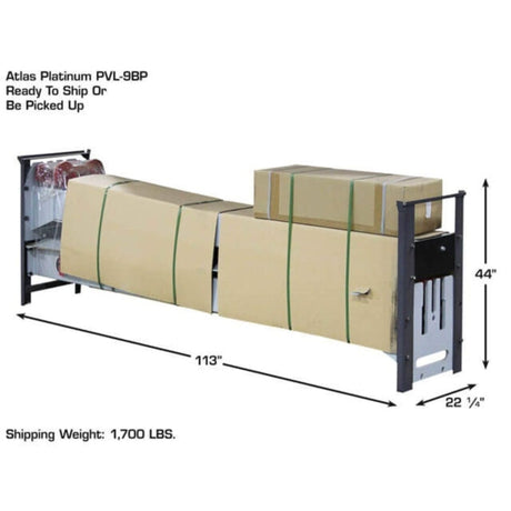 Atlas Platinum PVL9BP ALI Certified 9,000 lb Baseplate 2-Post Lift