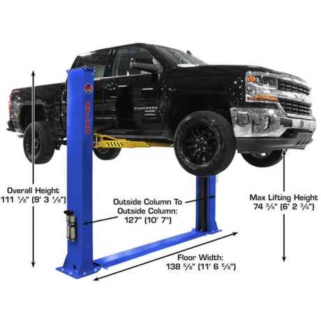 Atlas Platinum PVL9BP ALI Certified 9,000 lb Baseplate 2-Post Lift