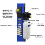 Atlas Platinum PVL10 ALI Certified 10,000 lb Overhead 2-Post Lift