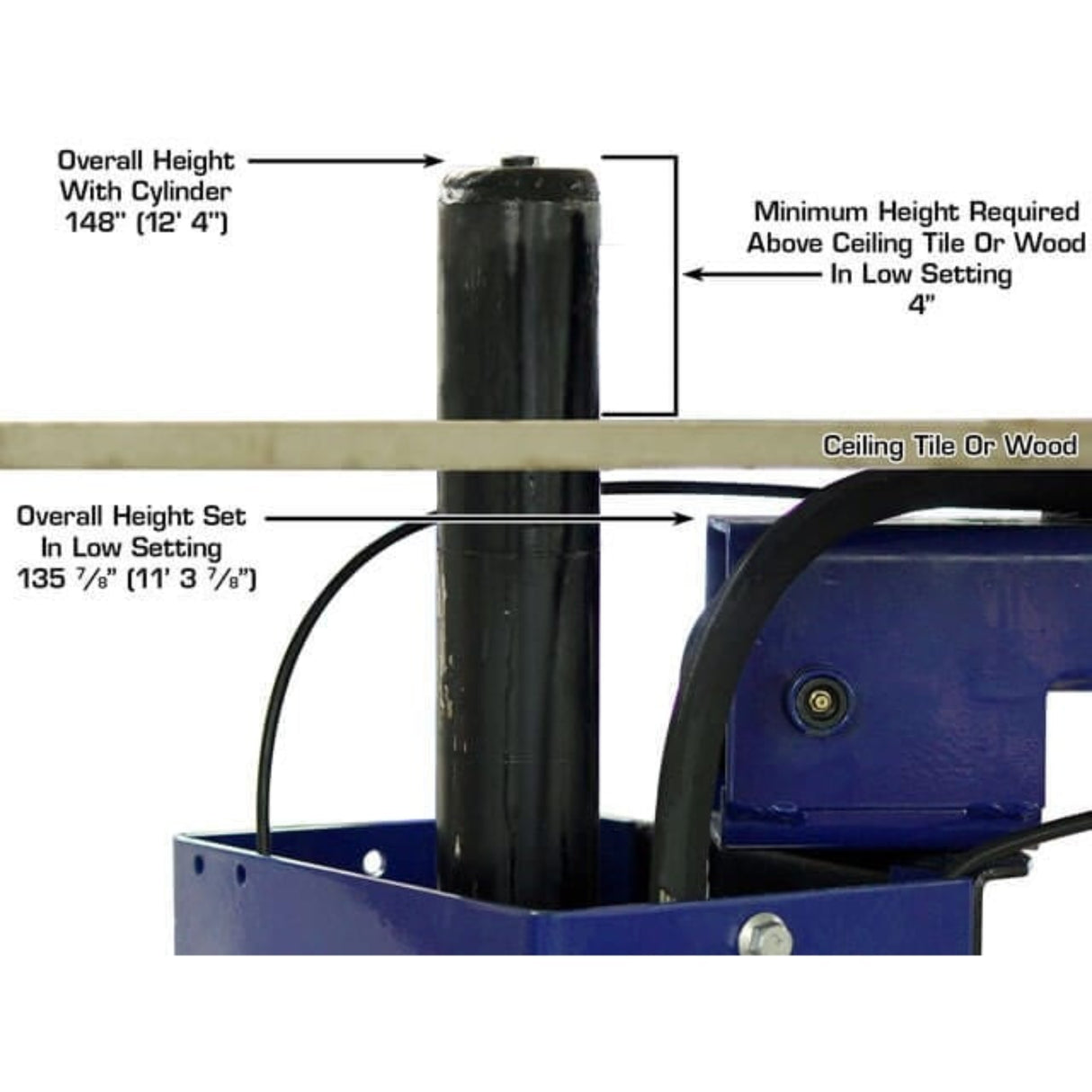 Atlas Platinum PVL10 ALI Certified 10,000 lb Overhead 2-Post Lift