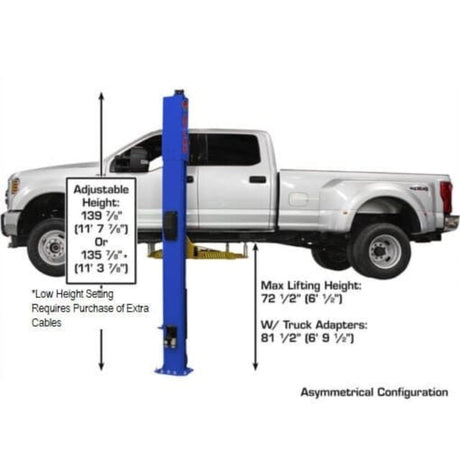 Atlas Platinum PVL10 ALI Certified 10,000 lb Overhead 2-Post Lift