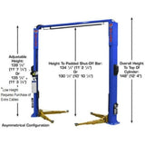 Atlas Platinum PVL10 ALI Certified 10,000 lb Overhead 2-Post Lift