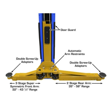 Atlas Platinum PVL10 ALI Certified 10,000 lb Overhead 2-Post Lift