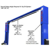 Atlas Platinum PVL10 ALI Certified 10,000 lb Overhead 2-Post Lift