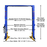 Atlas Platinum PVL12 ALI Certified 12,000 lb Overhead 2-Post Lift
