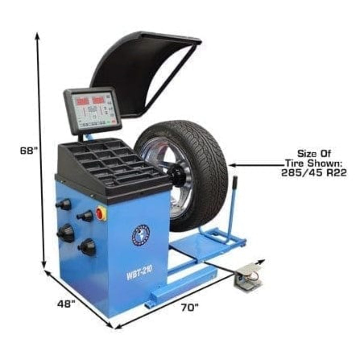Atlas WBT-210 Heavy Duty Truck Wheel Balancer