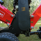 MechMaxx - 8” Drum Wood Chipper with 35HP 1000cc ZONSEN Gas Engine, Electric Start, 4-Wheel Commercial Chipper B200