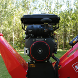 MechMaxx - 8” Drum Wood Chipper with 35HP 1000cc ZONSEN Gas Engine, Electric Start, 4-Wheel Commercial Chipper B200
