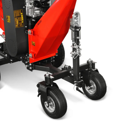 MechMaxx - 8” Drum Wood Chipper with 35HP 1000cc ZONSEN Gas Engine, Electric Start, 4-Wheel Commercial Chipper B200