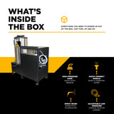 BE Power 2,000 PSI NG/LP Industrial Hot Water Pressure Washer with Baldor 3-Phase Motor