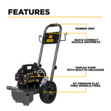 BE Power 1,500 PSI 1.6 GPM Workshop Electric Pressure Washer