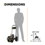 BE Power 2,000 PSI Plug-In Electric Pressure Washer with Baldor 5.0 HP Motor
