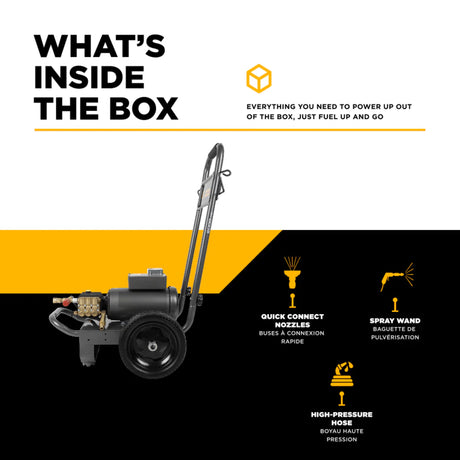 BE Power 2,000 PSI Plug-In Electric Pressure Washer with Baldor 5.0 HP Motor
